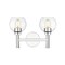 Z-Lite Sutton Vanity, 2-Light, 15.75 In.W x 7 In.L x 10.25 In.H, Chrome/Clear 7502-2V-CH - alternate 4